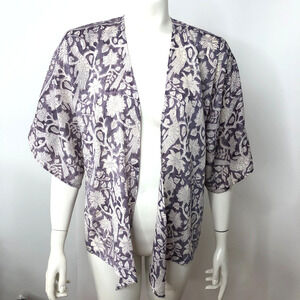 Bell By Alicia Bell XS Silk Blend Open Front Cover Up Lightweight HRJ